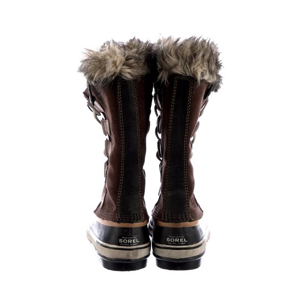 Sorel 8 Joan of Arctic Waterproof $240 Suede Winter Boots Fur Lining Snow Brown - Picture 4 of 5